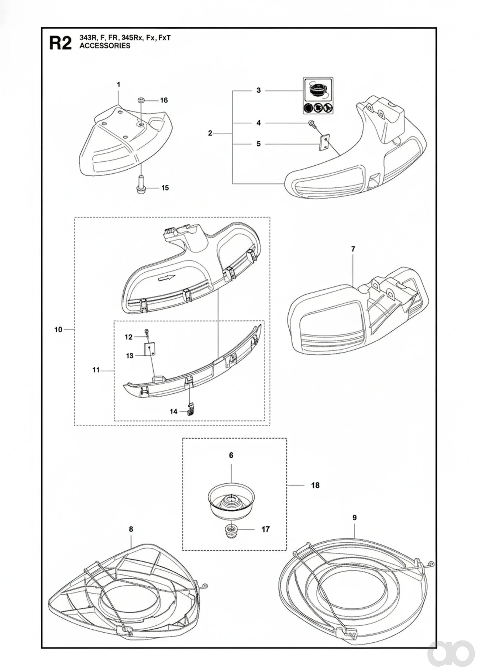 Husqvarna - 574506702 - Saegeblattschutz (225 mm Saegeblattschutz)