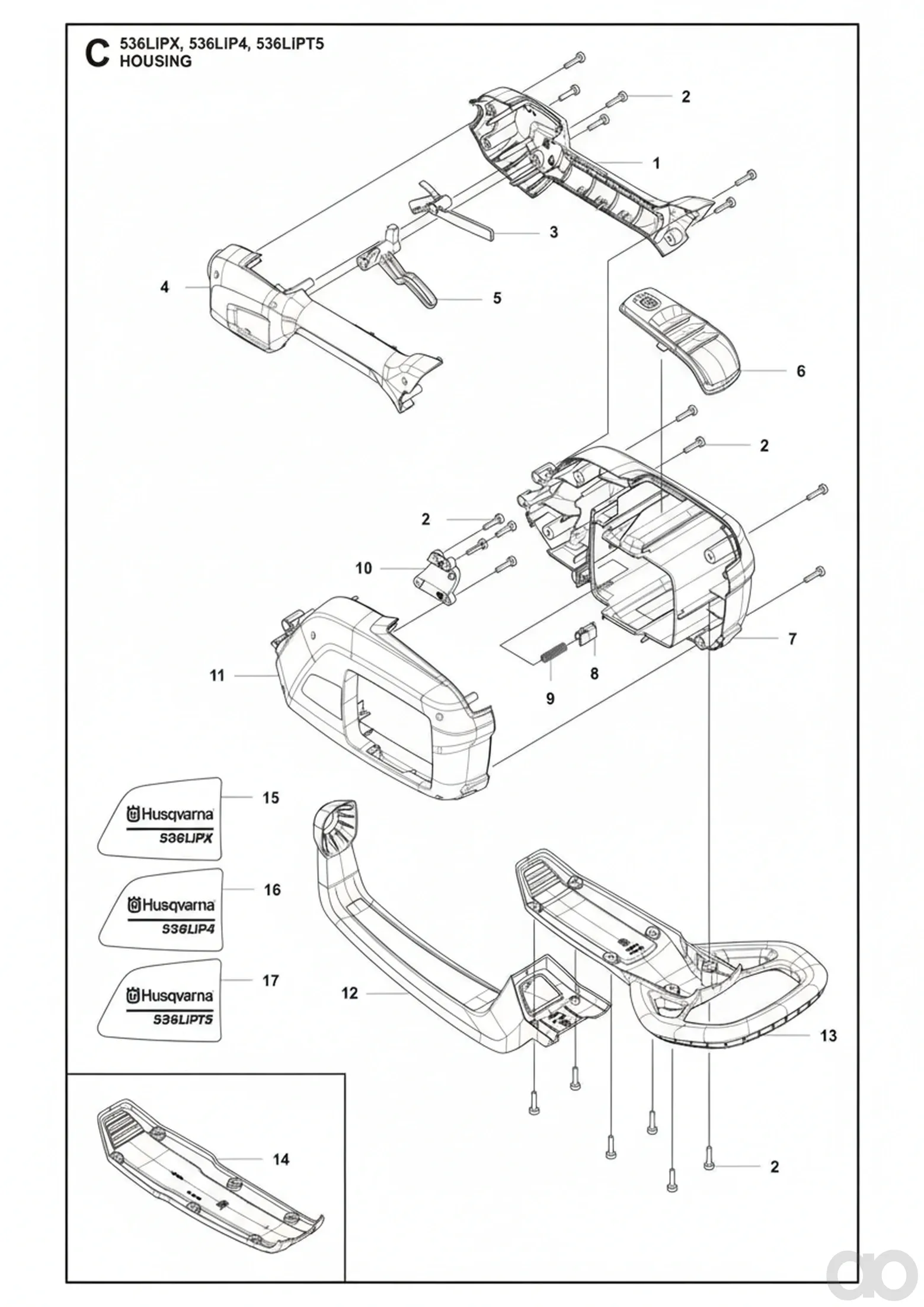 Husqvarna - 577013002 - Gehaeuse
