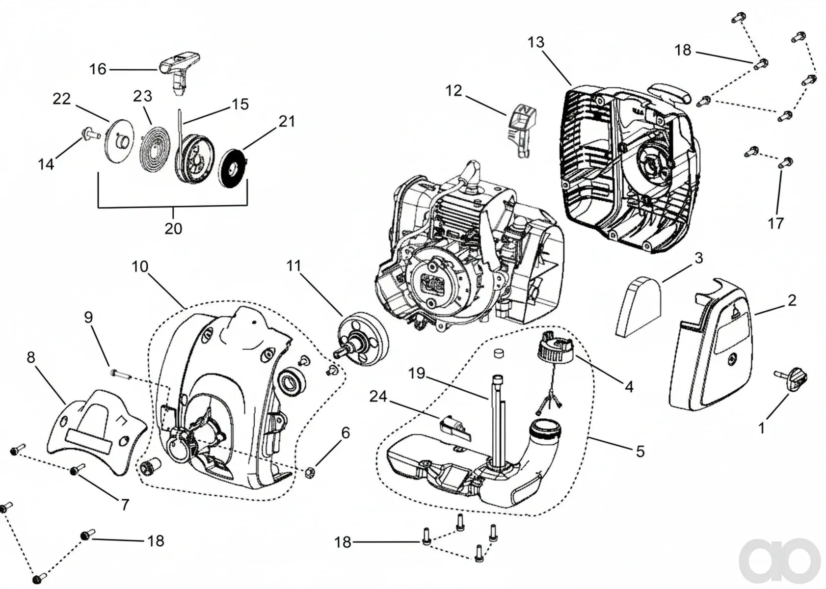 Husqvarna - 584993801 - Kupplungsdeckelbaugruppe