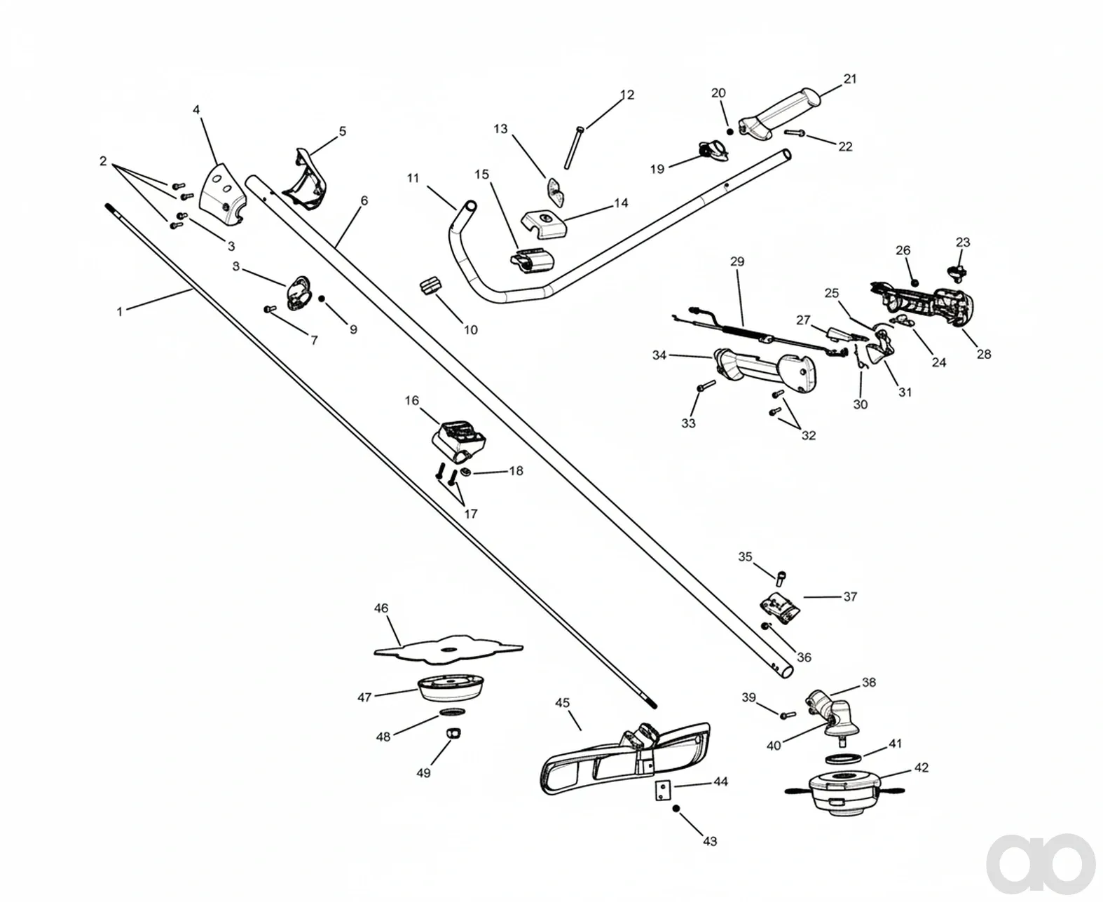 Husqvarna - 588117901 - Kombischutz (Schutzanordnung Trimmer)