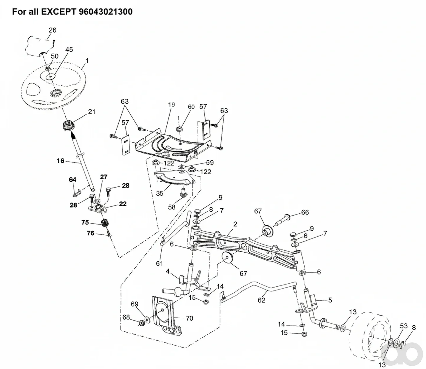 Husqvarna - 597047902 - Verbindung (fuer 96045006100, 96043025700, 96045006101, 96045006102, 96045006200, RH.)