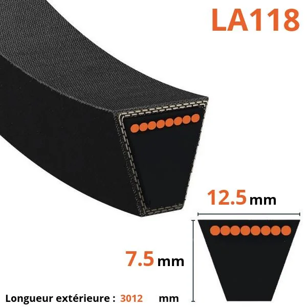 Mitsuboshi - LA118 - 12.7 x 3050 L(A) Riemen