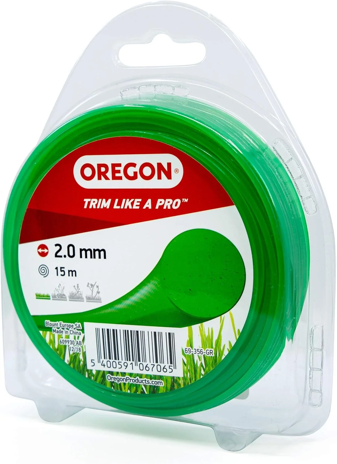 Oregon - 69356GR - Grüne runde Linie 2,0 MM 15M
