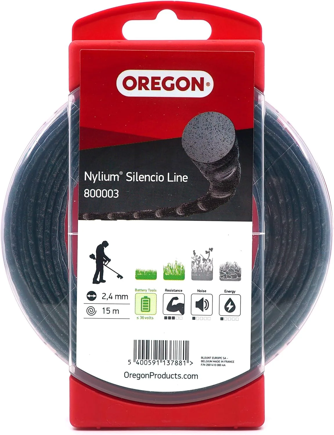 Oregon - 800003 - Nylium/Alumax Silencio Line 2.4 MM 15M
