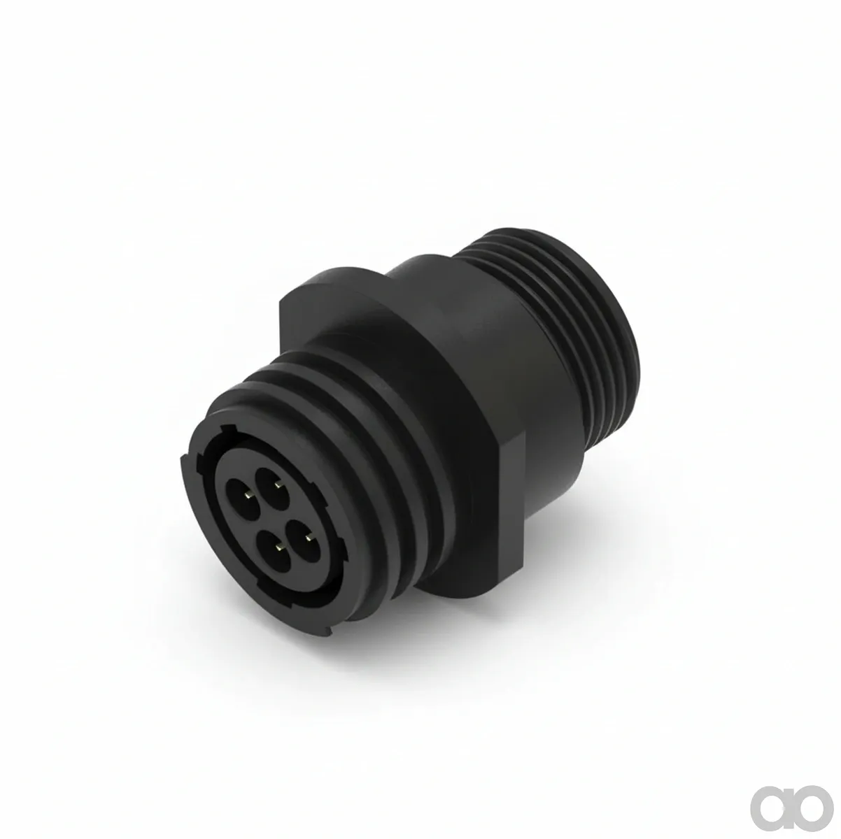 John Deere - 57M7421 - Elektrischer Steckverbindergehaeuse - Amp, Bolzen Contact Connector 4 Cont.