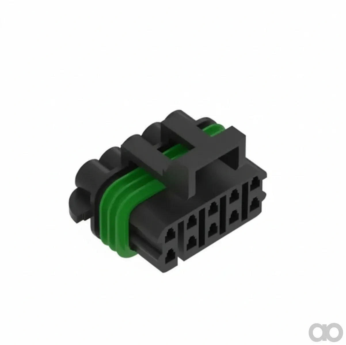 John Deere - 57M8203 - Elektrischer Verbinderbaugruppe - Verbinder Delphi MP150 10 Way FS Mittelgrau Nylon