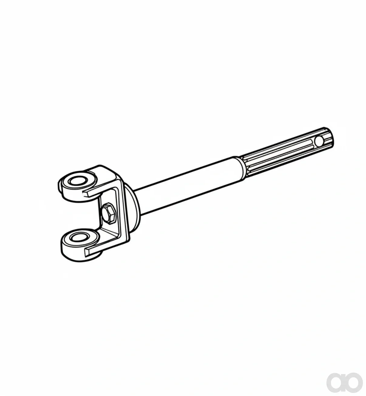 John Deere - AFH203993 - Gabel mit Welle