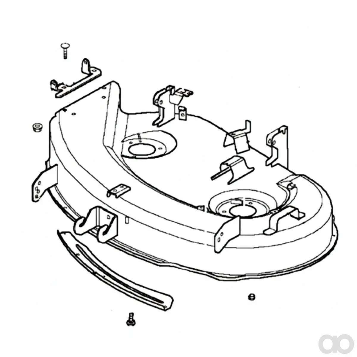 John Deere - AM135649 - Schneidgehaeuse - 96CM SIDE