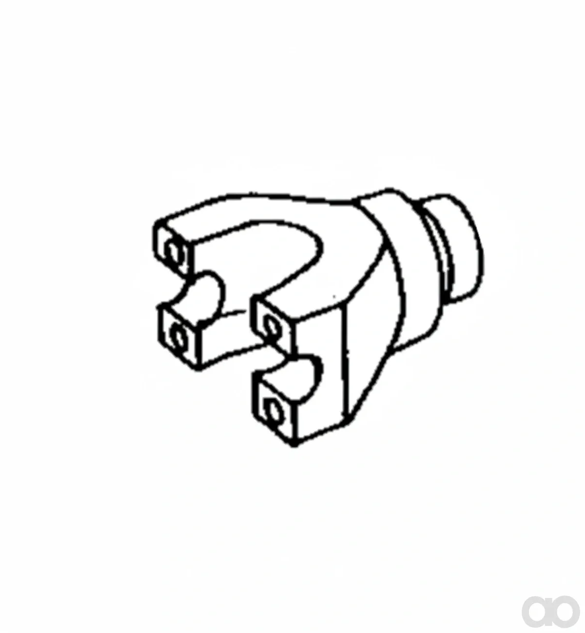 John Deere - T126008 - Kreuzgelenkflansch Yoke Spline
