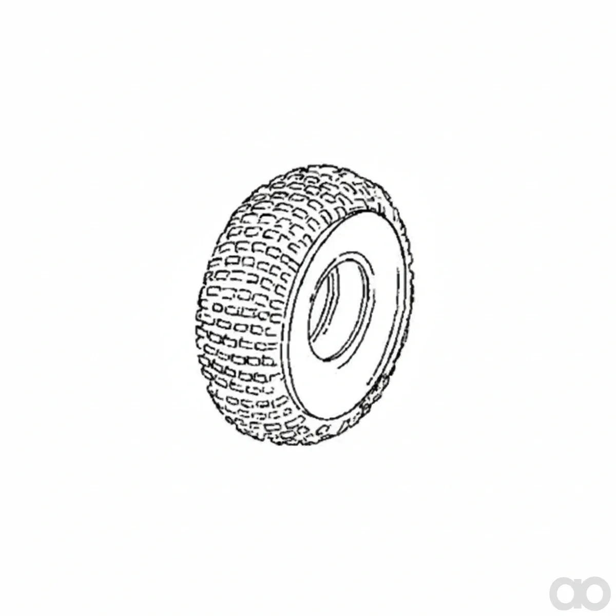 John Deere - TCU28677 - Reifen - Reifen, 4-Lagen Rasen, 25X12-9