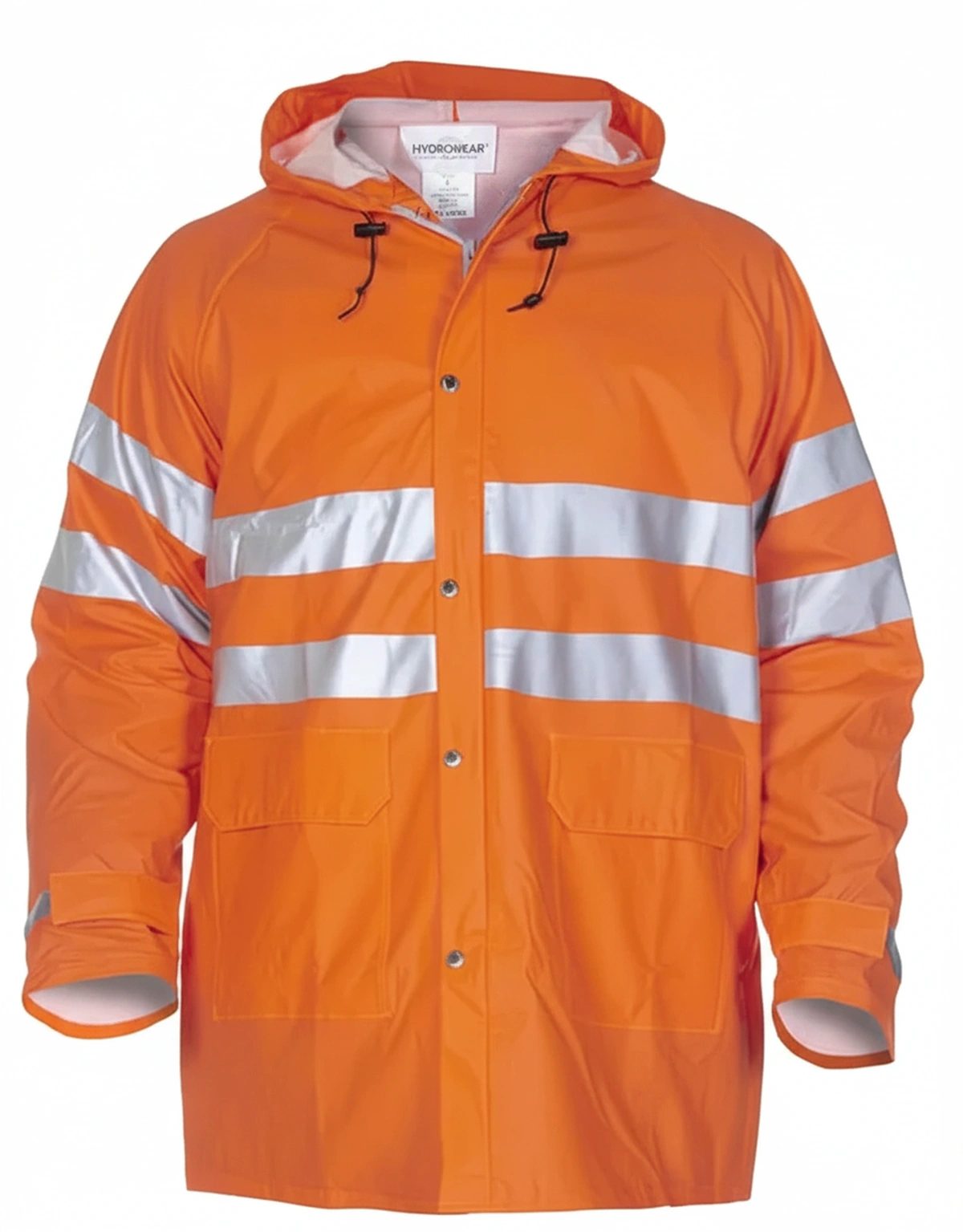 Kramp - 015757FOL - Regenmantel Hi-Vis, Orange, Groesse L, UK:40/EU:52-54, Hydrosoft, Valencia von Hydrowear