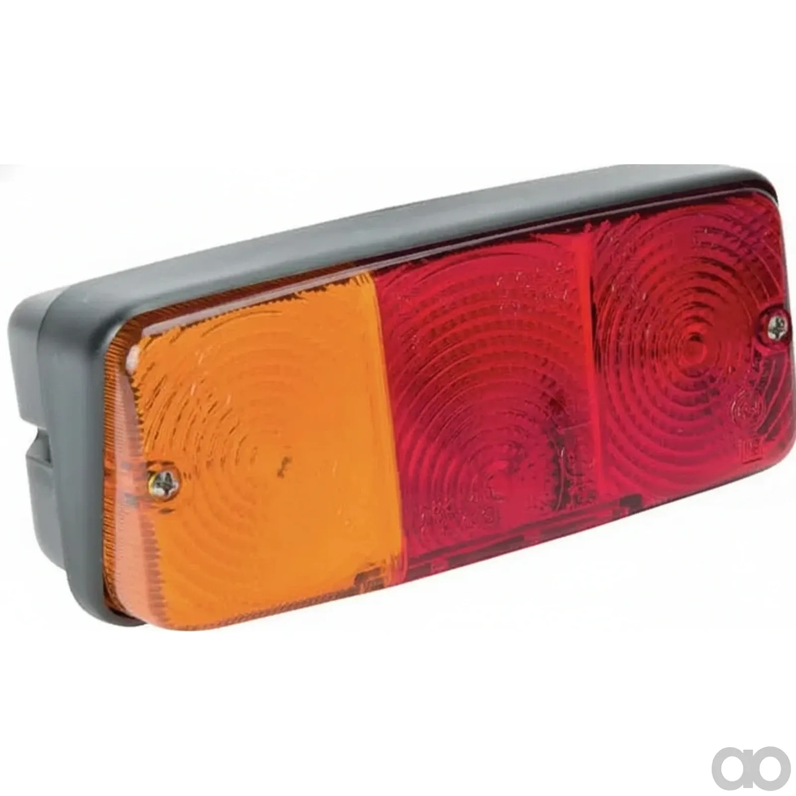 Kramp - 02224000 - Ruecklicht LH rechteckig, rot/amber, verschraubt, 160x AMP-Stecker, Cobo