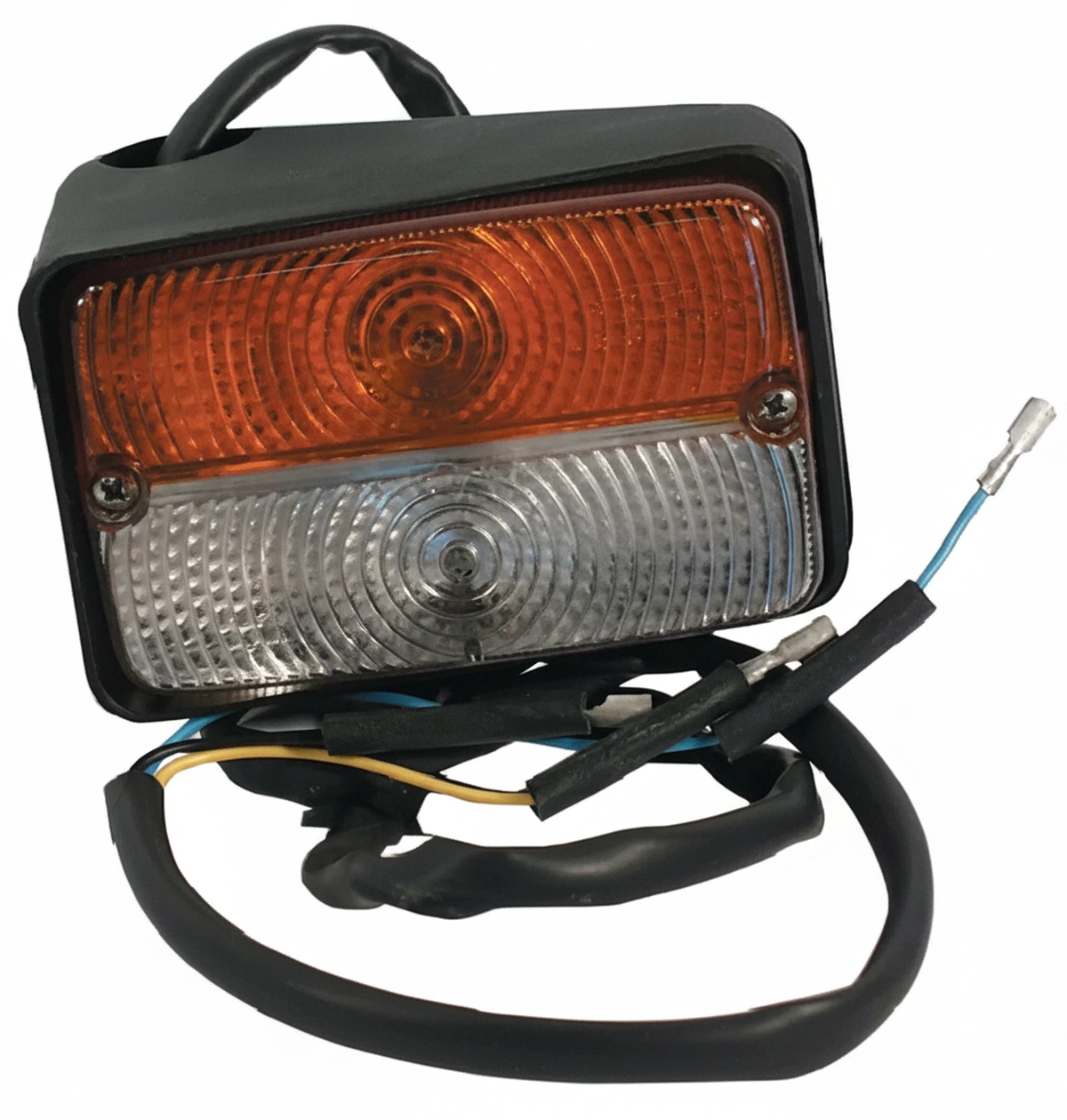 Kramp - 03271000 - Richtungs- und Standlicht LH Halogen, vorne, rechteckig, 12V, orange/transparent, verschraubt, 122x60x82mm, Cobo