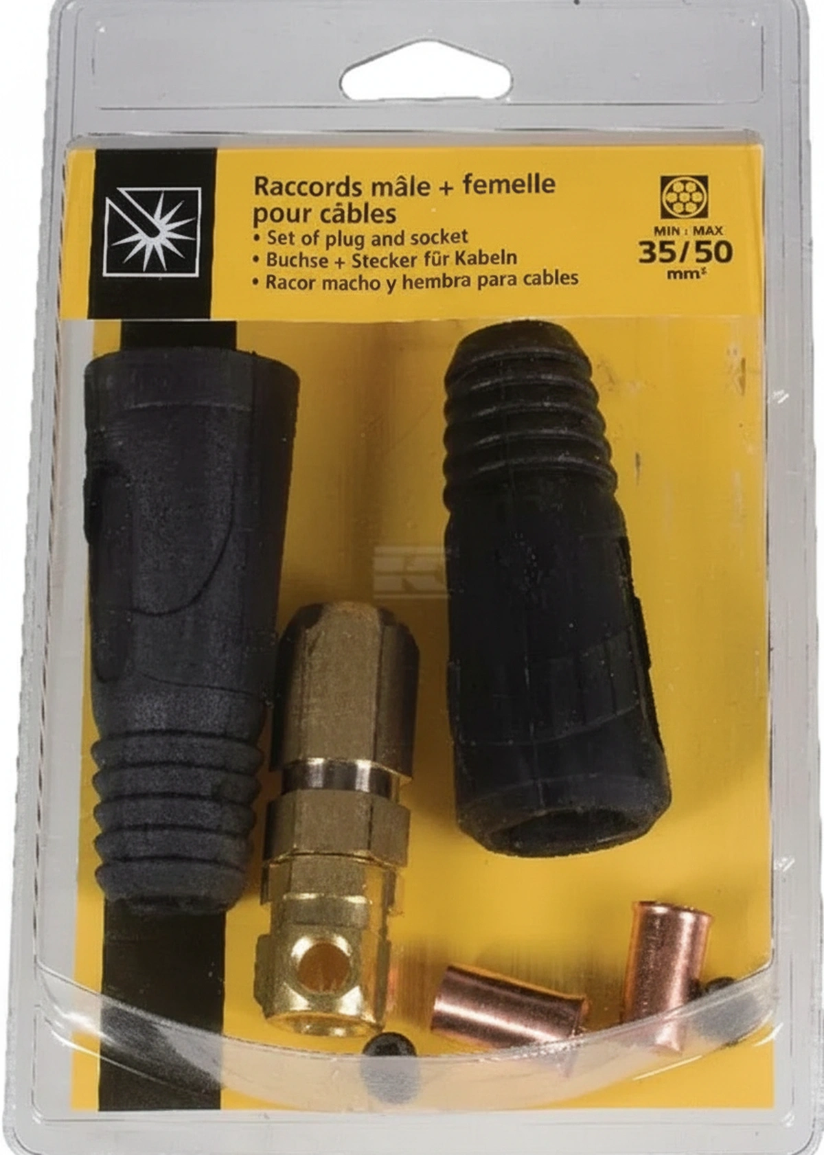 Kramp - 045606GYS - Loetkabelsteckersatz 35/50