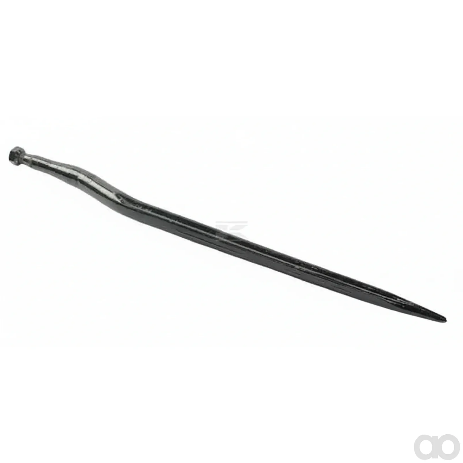 Kramp - 0476250 - Silagezinke, gebogen: 58mm Doppel-T-Profil 36x815mm, Spitze mit M22x1,5mm Mutter, schwarz, Stoll
