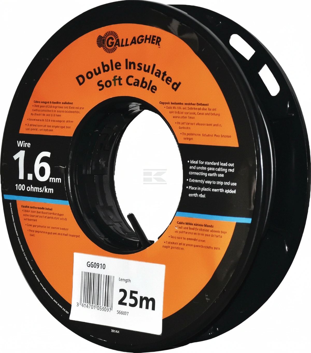 Kramp - 066097GAL - Kabel 1.6mm/25m Erde/Versorgung