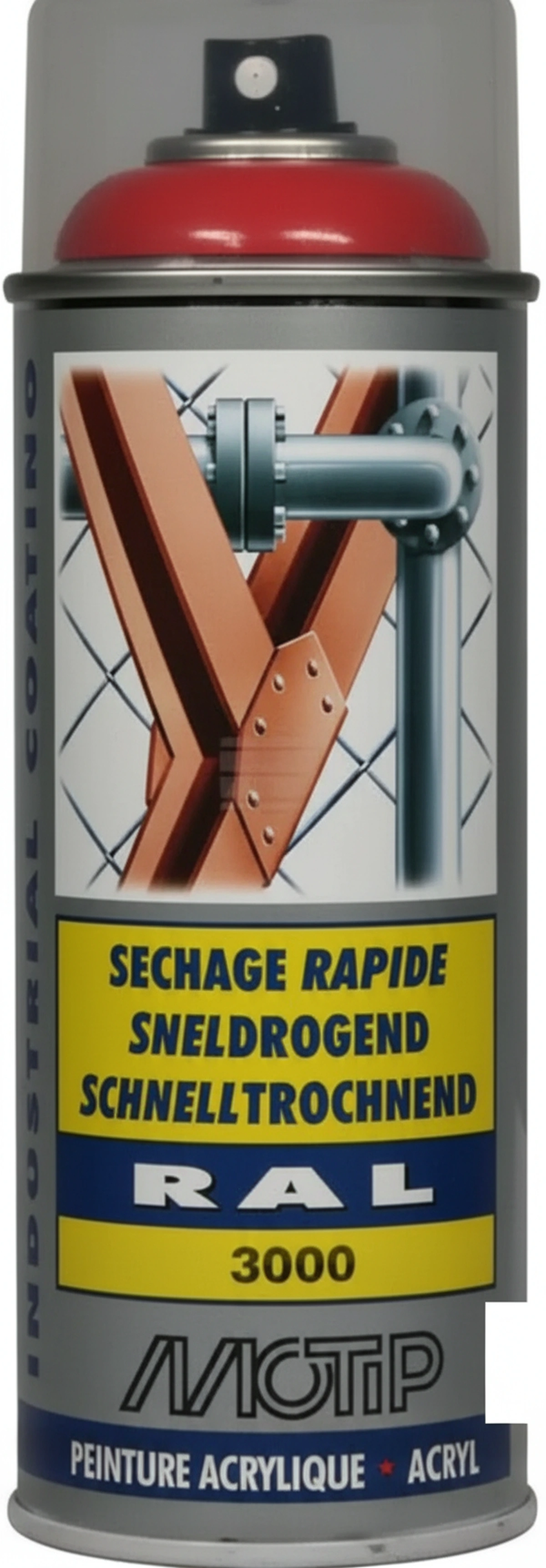 Kramp - 07090 - RAL 3000 Spruehfarbe Flammenrot