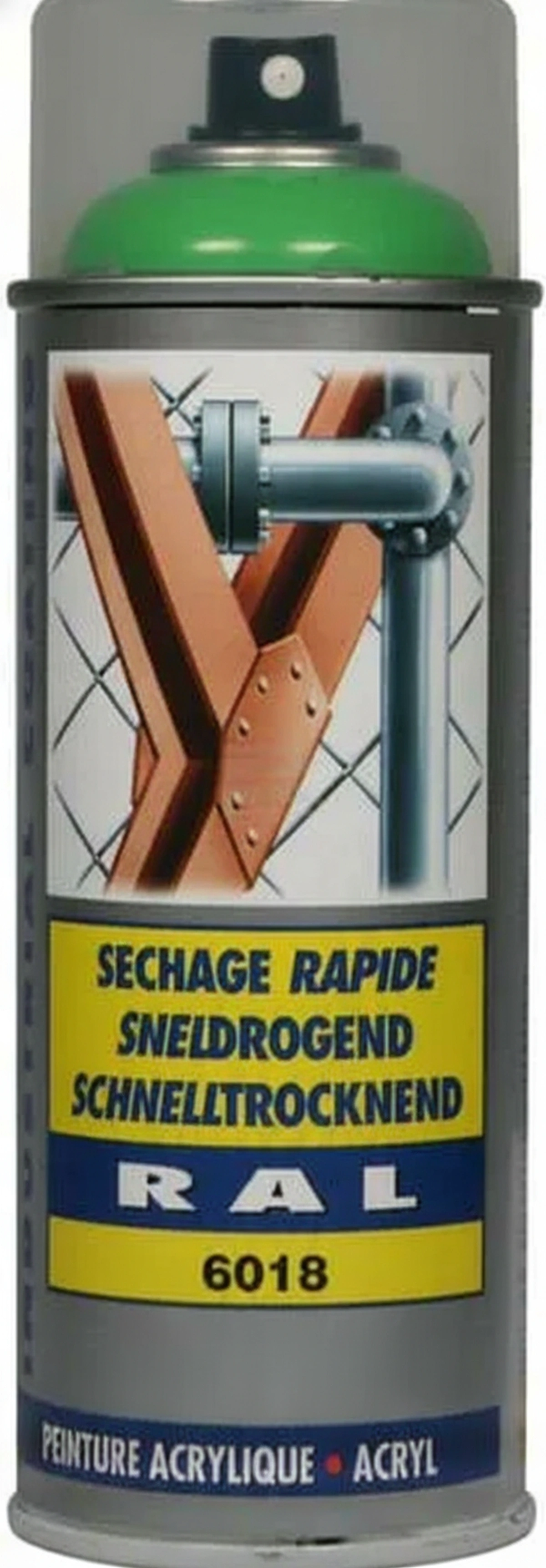 Kramp - 07127 - Farbe RAL 6018 Gelbgruen Spruehdose Motip