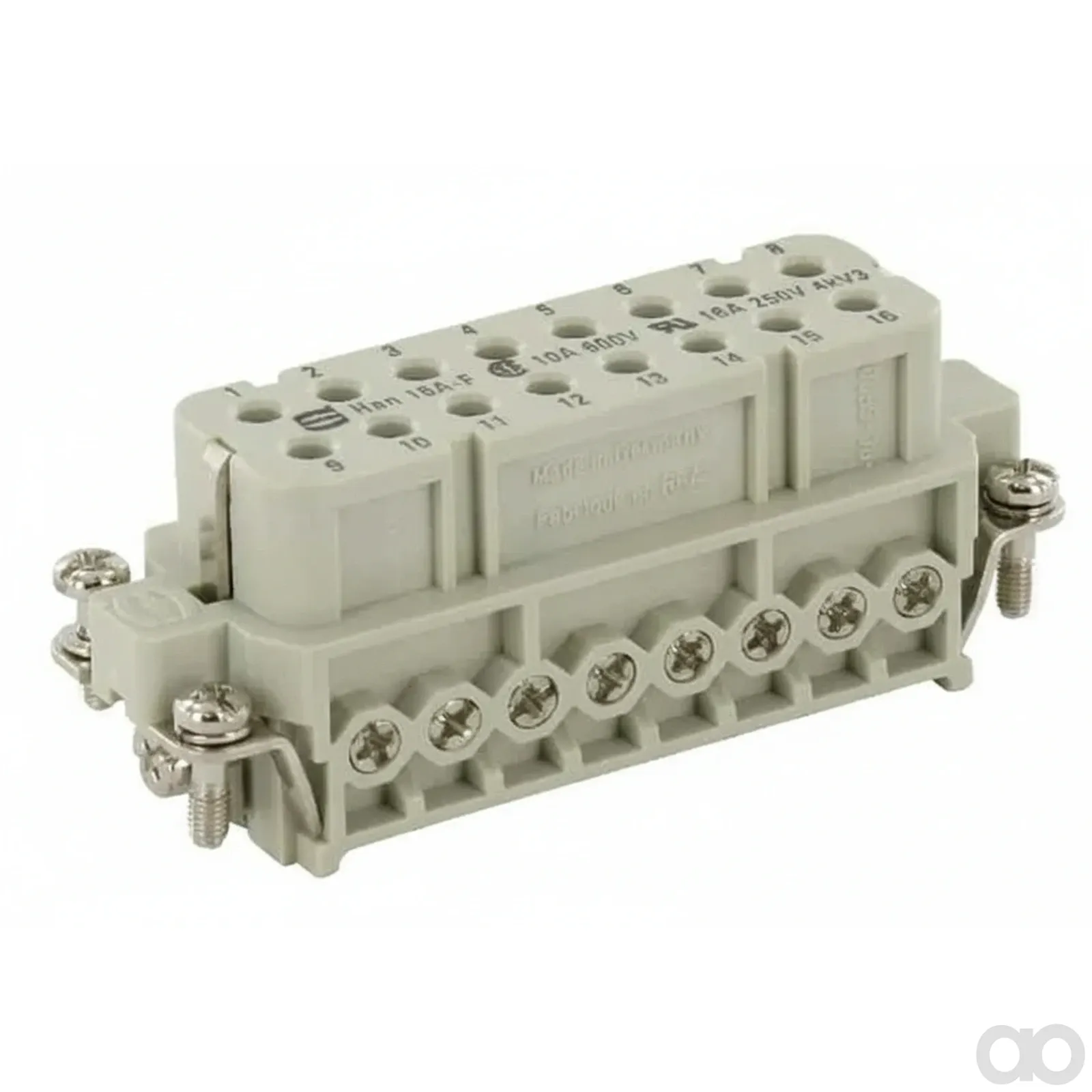 Kramp - 09200162812 - Einsaetze, Schraubanschluss, Buchse, Polycarbonat (PC), RAL 7032