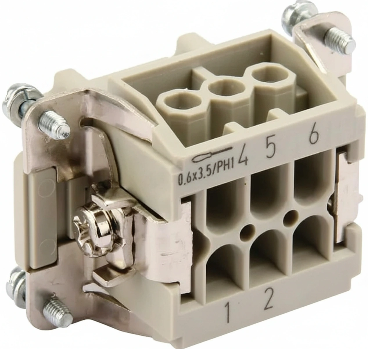 Kramp - 09330062701 - Steckverbinder E, Buchse 6P Schraubanschluss