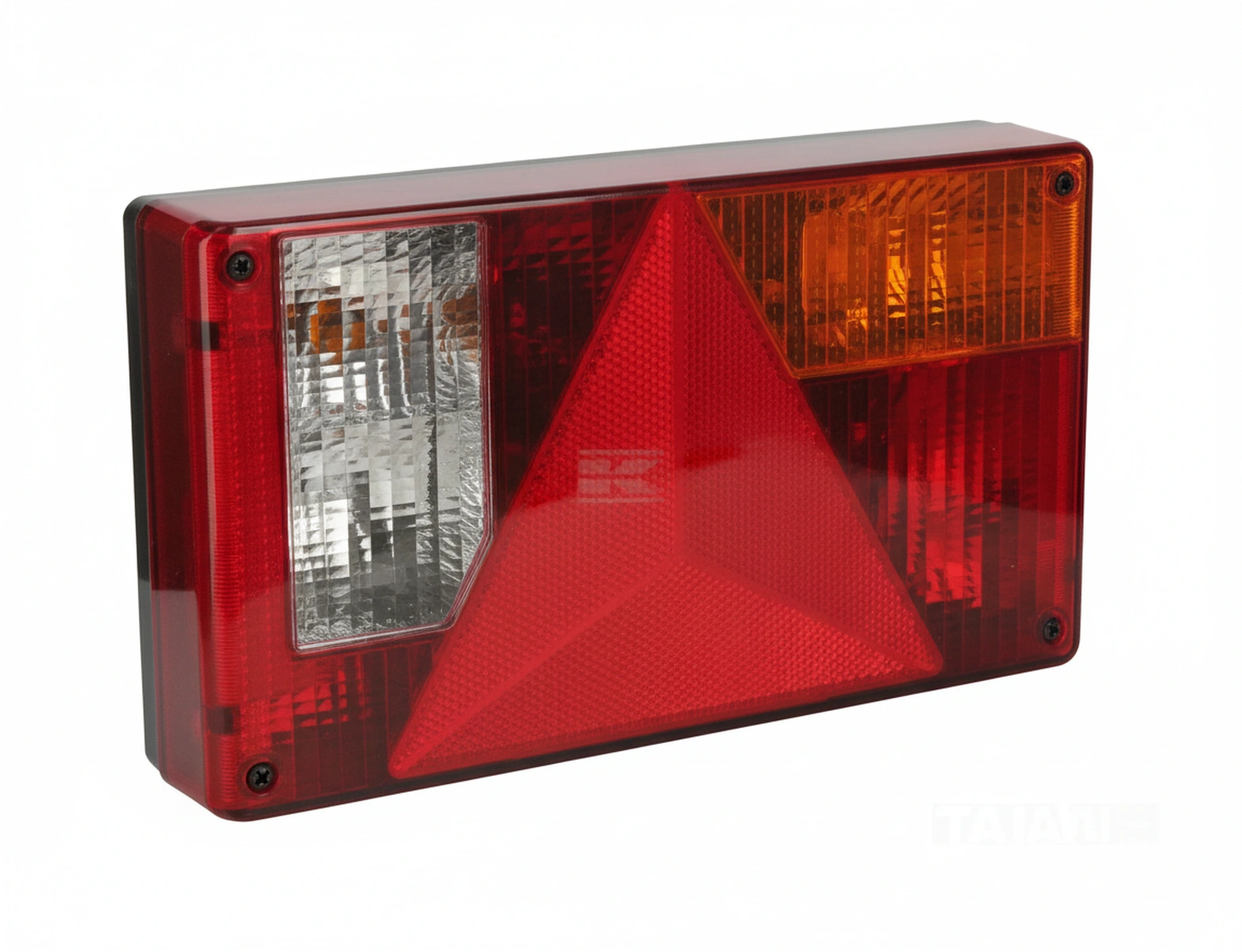 Kramp - 102070140 - Rueckleuchte Rechts Rechteckig, 12V, Orange/Rot/Transparent, Verschraubt, 238x52x138mm AMP-Stecker, Jokon