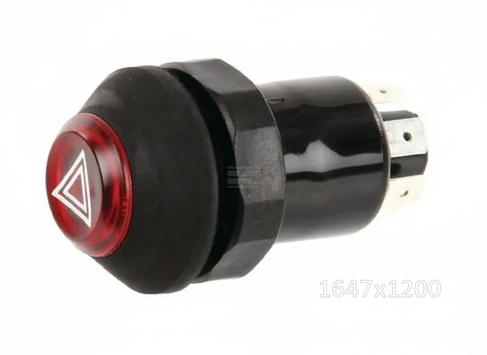 Kramp - 11100090PN - Druckschalter, Warnblinkanlage, rund, rot