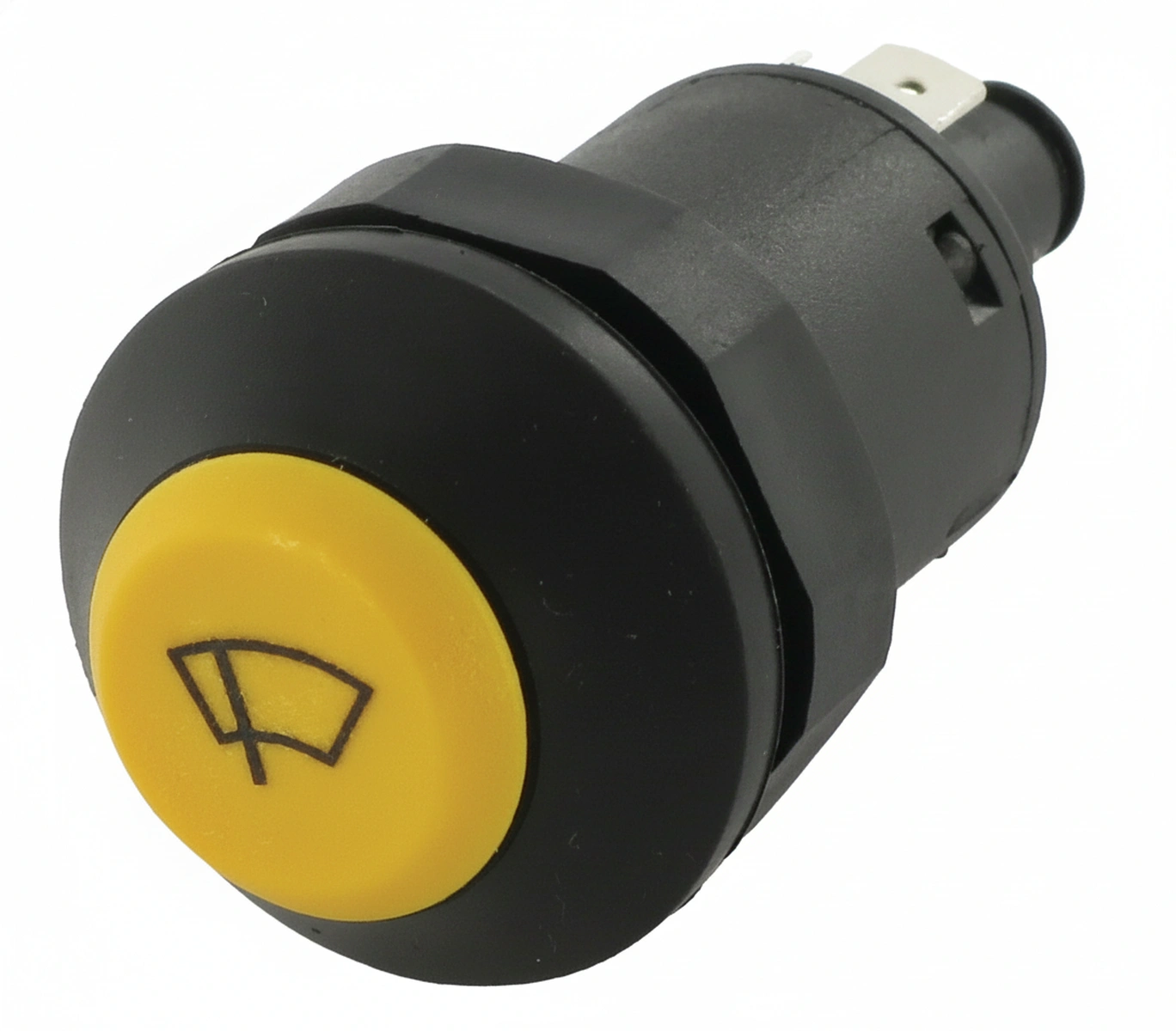 Kramp - 11140100PN - Druckschalter, Scheibenwischer, Rund, Gelb