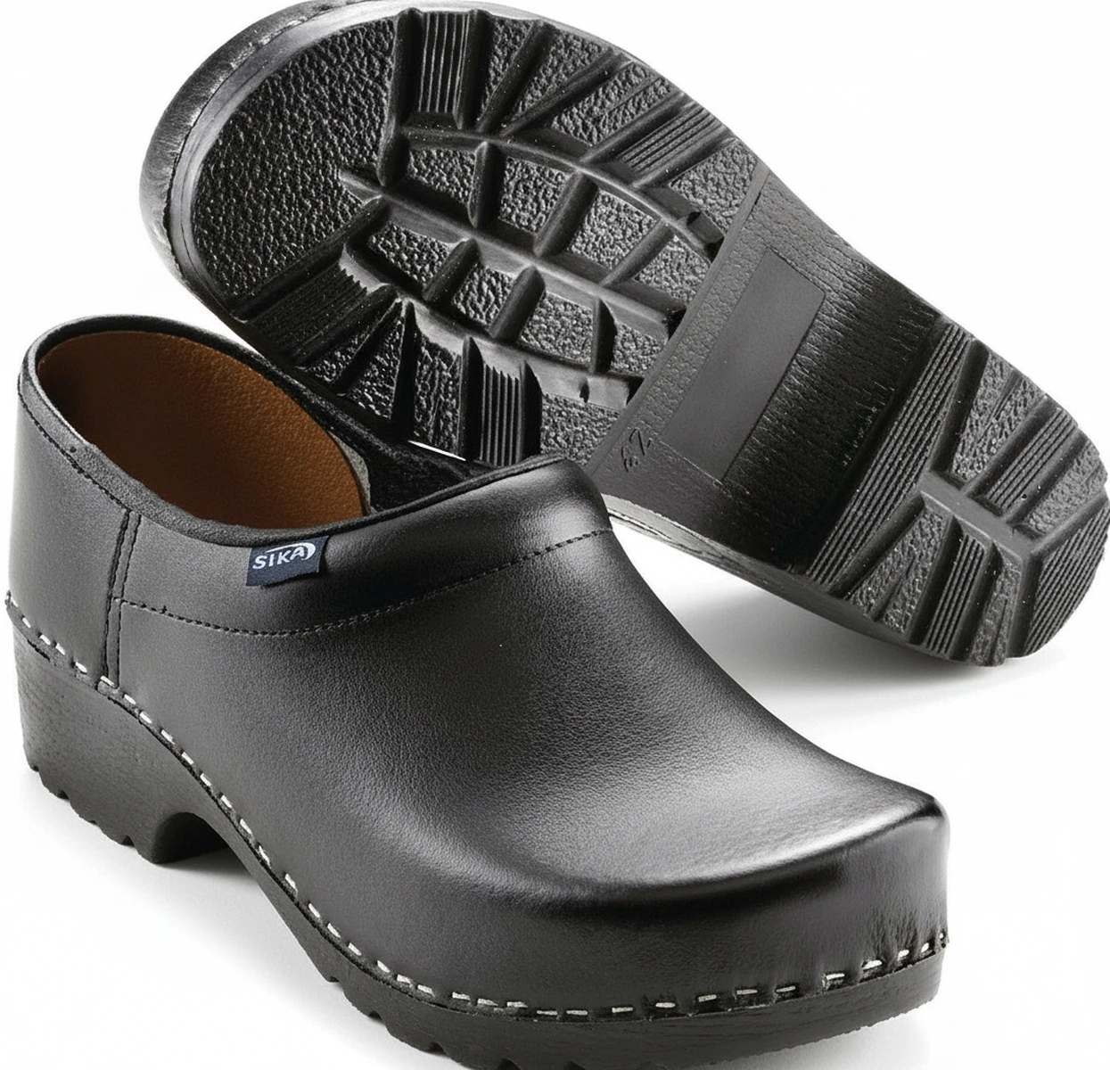 Kramp - 124B38 - Clogs Schwarz Groesse 5 Traditional 124 Sika