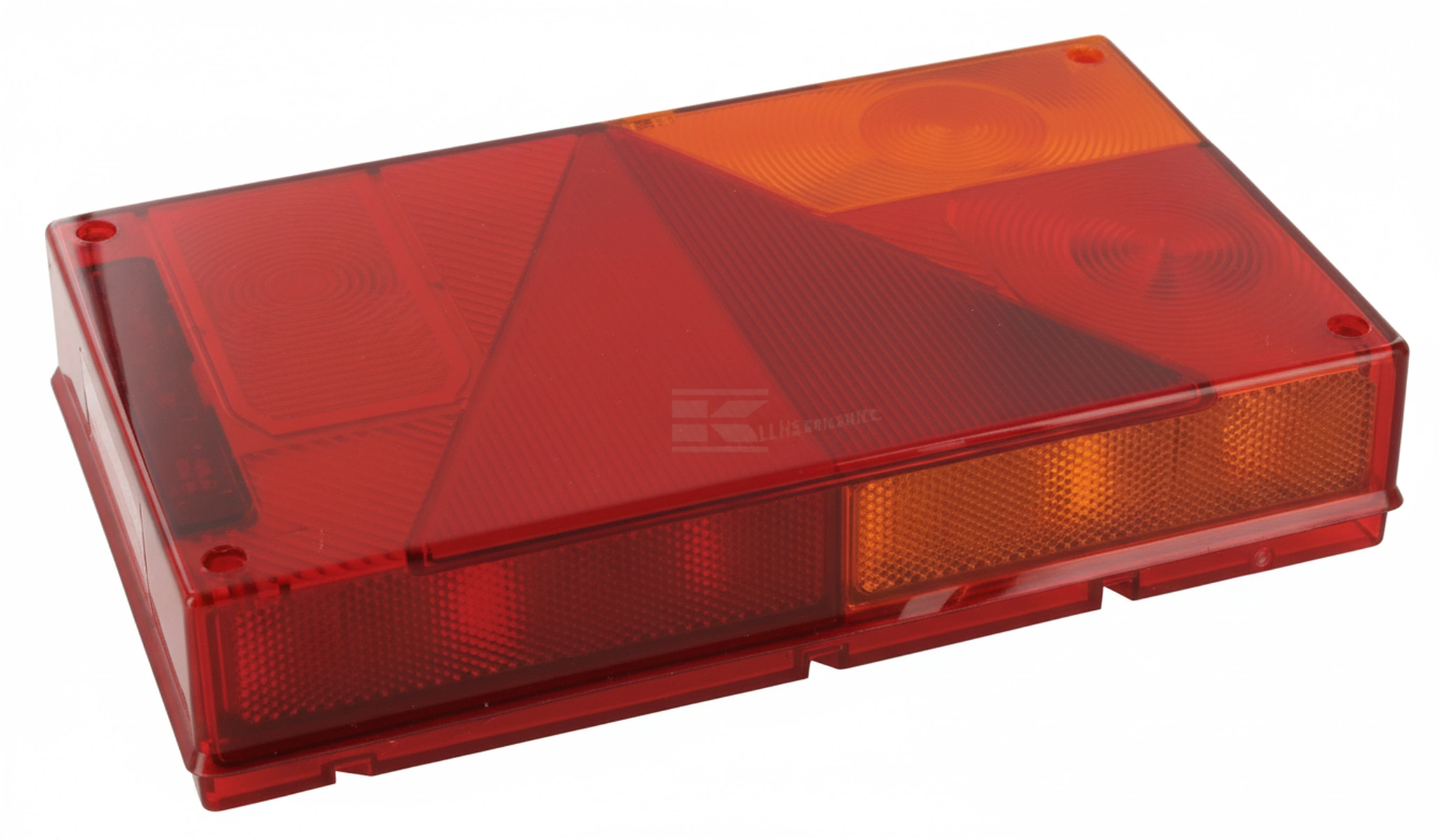 Kramp - 188452007 - Lichtlinse, bernsteinfarben/rot, rechteckig LH/RH/heck Aspoeck