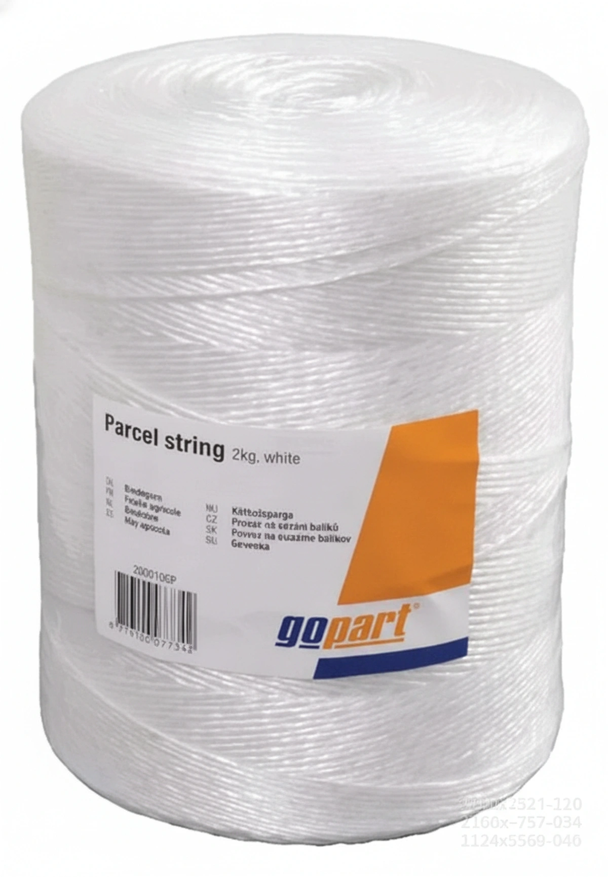 Kramp - 200010GP - PP-Paketschnur, 2 kg, Weiss