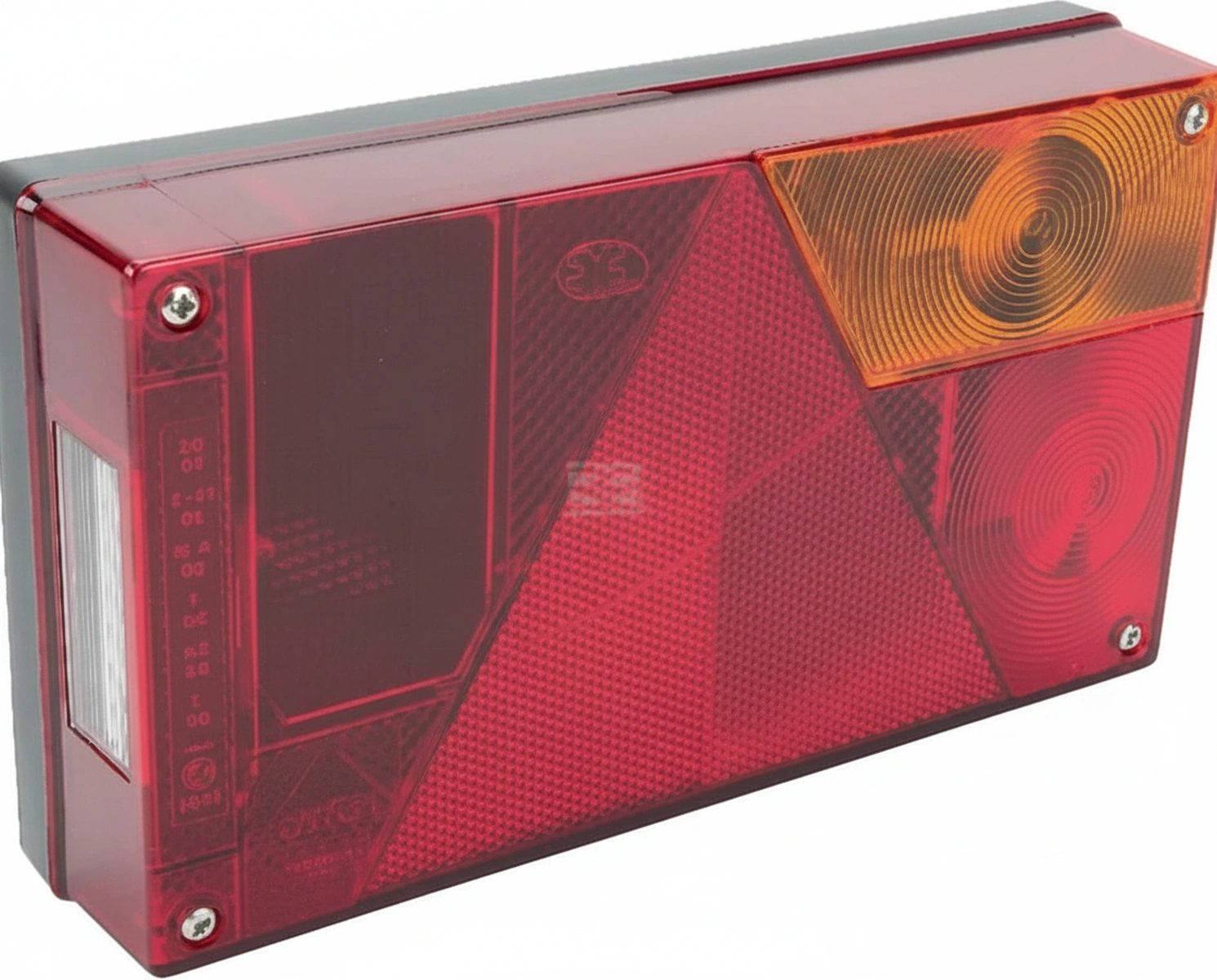 Kramp - 245200007 - Ruecklicht rechteckig, 12V, rot/amber, verschraubt, Multipoint von Aspoeck – Rechts