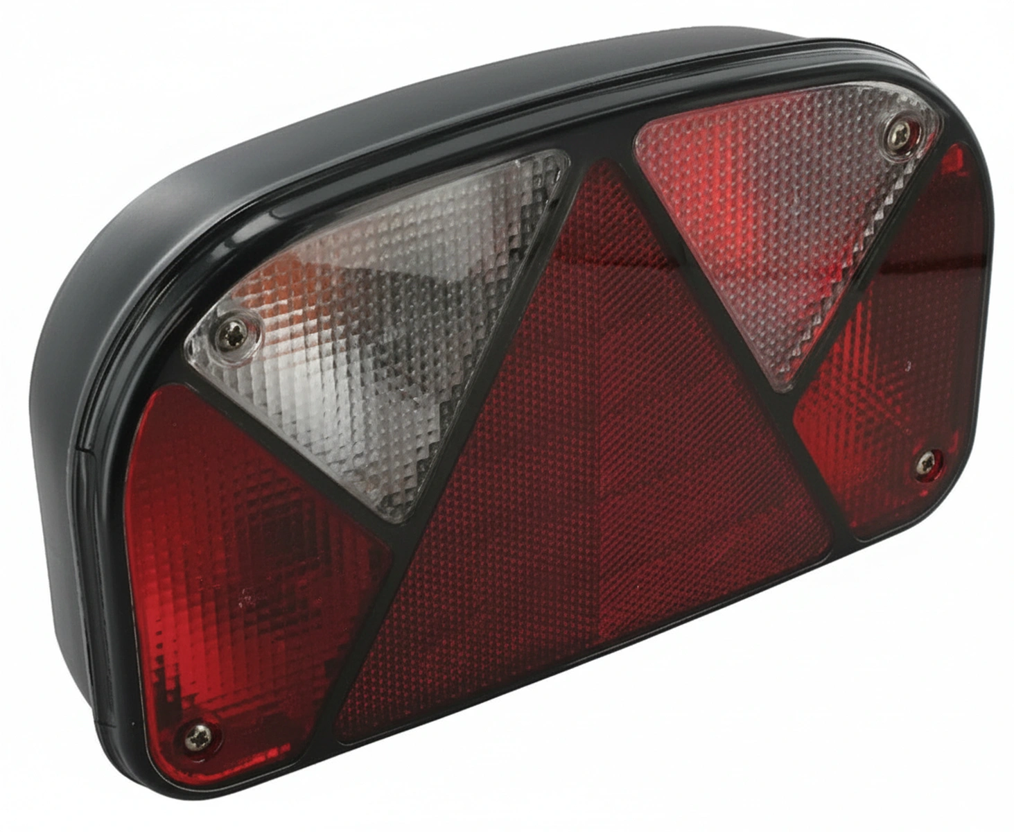 Kramp - 247000207 - Rueckleuchte LH Rechteckig, 12V, Rot/Transparent, Verschraubt, 240x52mm, Bajonett 5-Polig, Multipoint II von Aspoeck