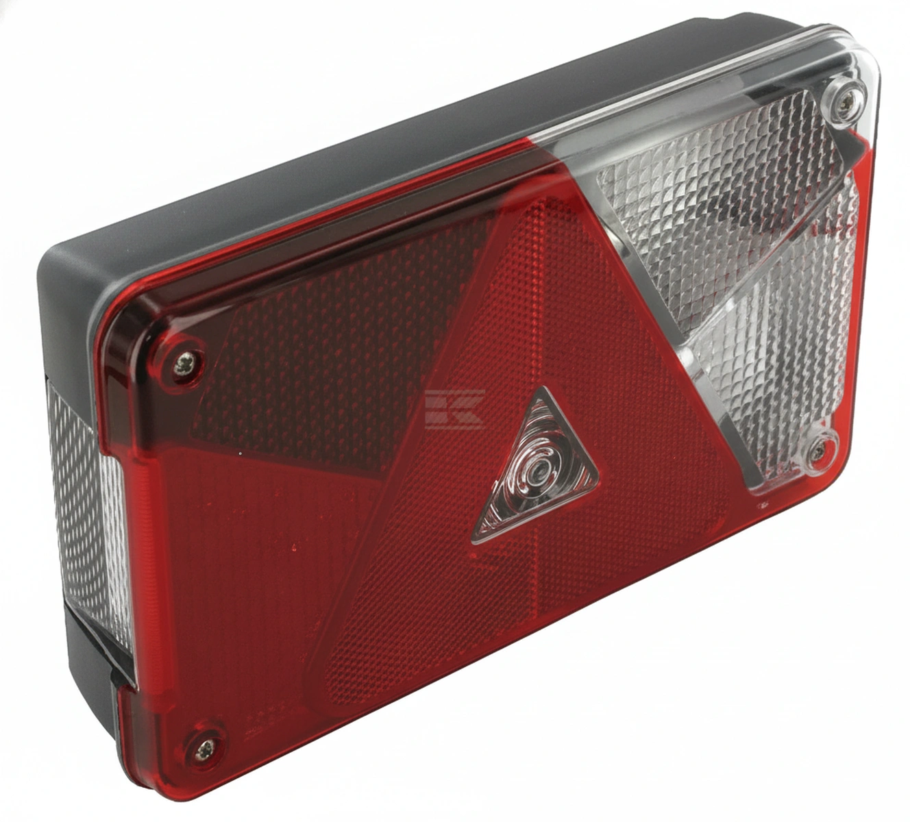 Kramp - 248710007 - Rueckleuchte RH Rechteckig, 12V, Rot/Transparent, Verschraubt, 5-Polig, Multipoint V von Aspoeck