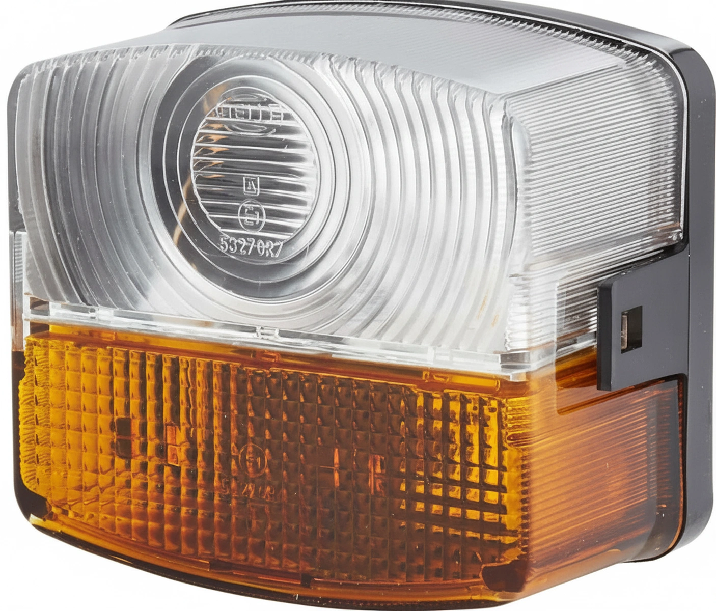 Kramp - 2BE003182091 - Richtungs- Und Positionslicht LH 21W, Quadratisch, 12V, Amber/Transparent, Schraubmontage, 85x54x95mm, Hella