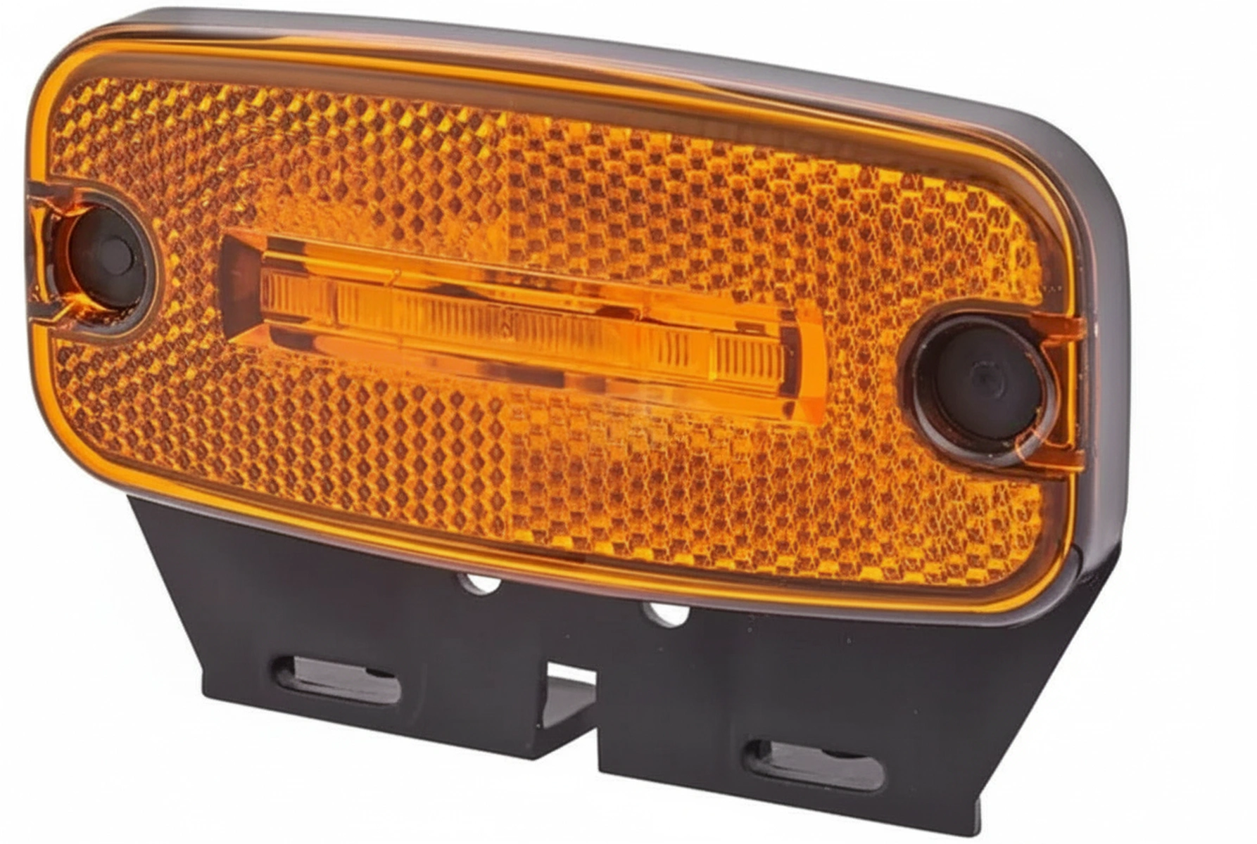 Kramp - 2PS345600061 - LED-Markierungsleuchte, 0,70W, Rechteckig, 12V, Orange, Schraubmontage, 2 LEDs, Hella