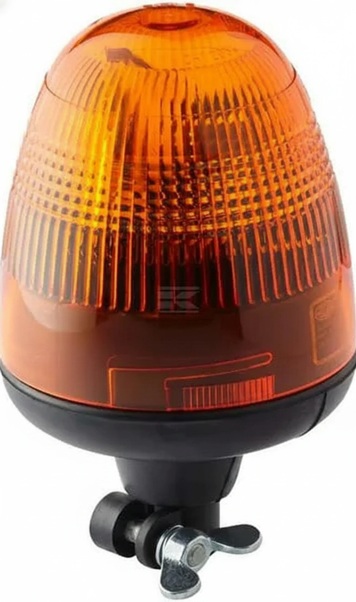 Kramp - 2RL006846001 - Rotating Beacon Halogen, Round, 12V, Amber, Pole Mount, Diameter 135mm x222mm, Rotaflex by Hella
