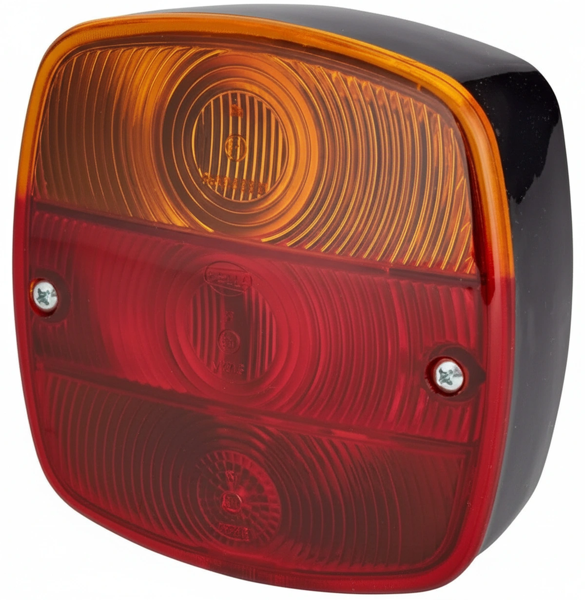 Kramp - 2SD002514161 - Rueckleuchte Quadratisch, 12/24V, Rot/Orange, Verschraubt, 120x52x120mm, Hella