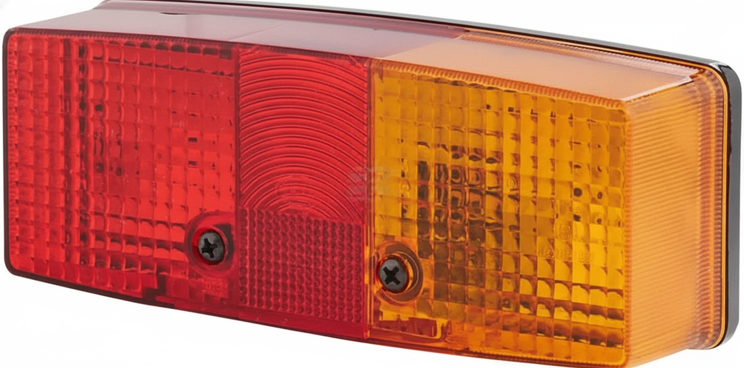 Kramp - 2SD003184041 - Rueckleuchte Rechts Rechteckig, 12/24V, Rot/Orange, Verschraubt, 158x51x64mm, Hella