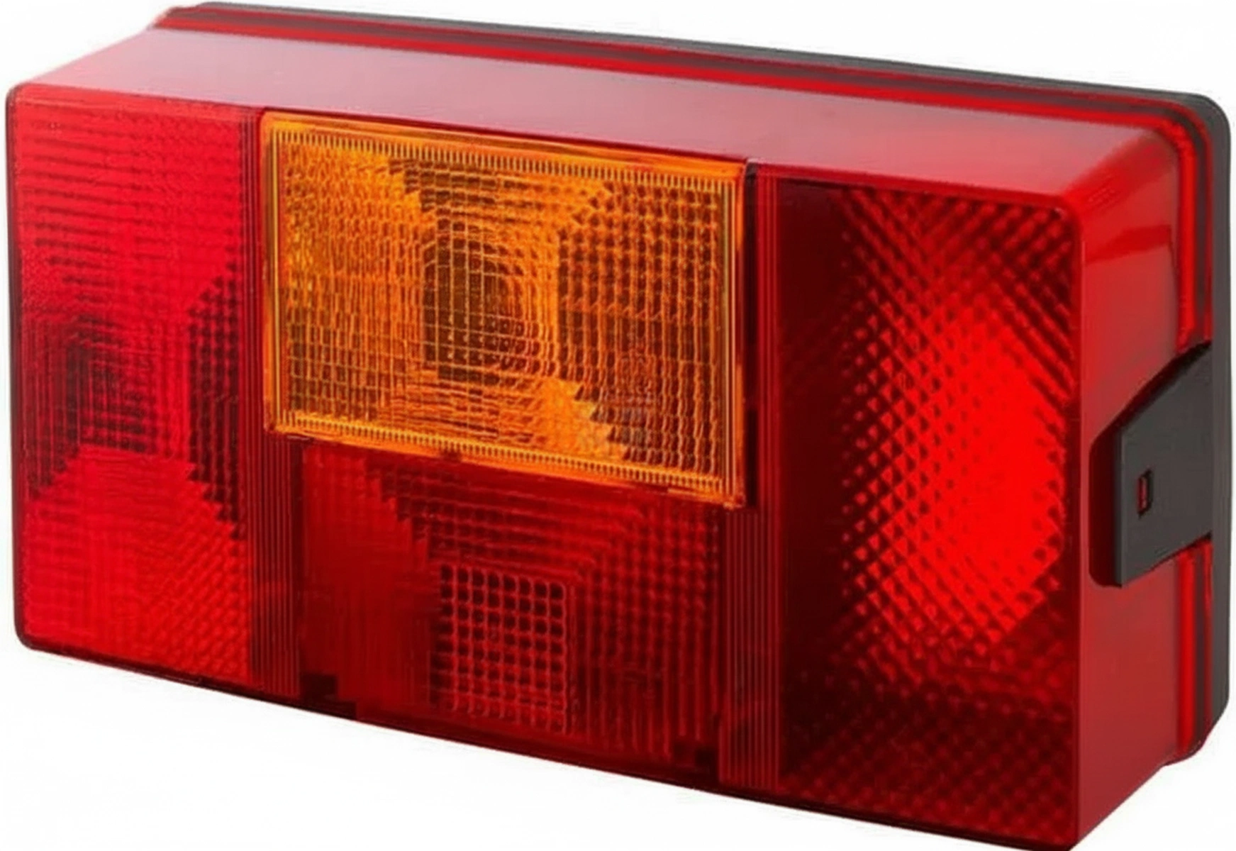 Kramp - 2SD006040031 - Ruecklicht LH Rechteckig, 12/24V, Rot/Orange, Verschraubt, 210x66x108mm, Hella