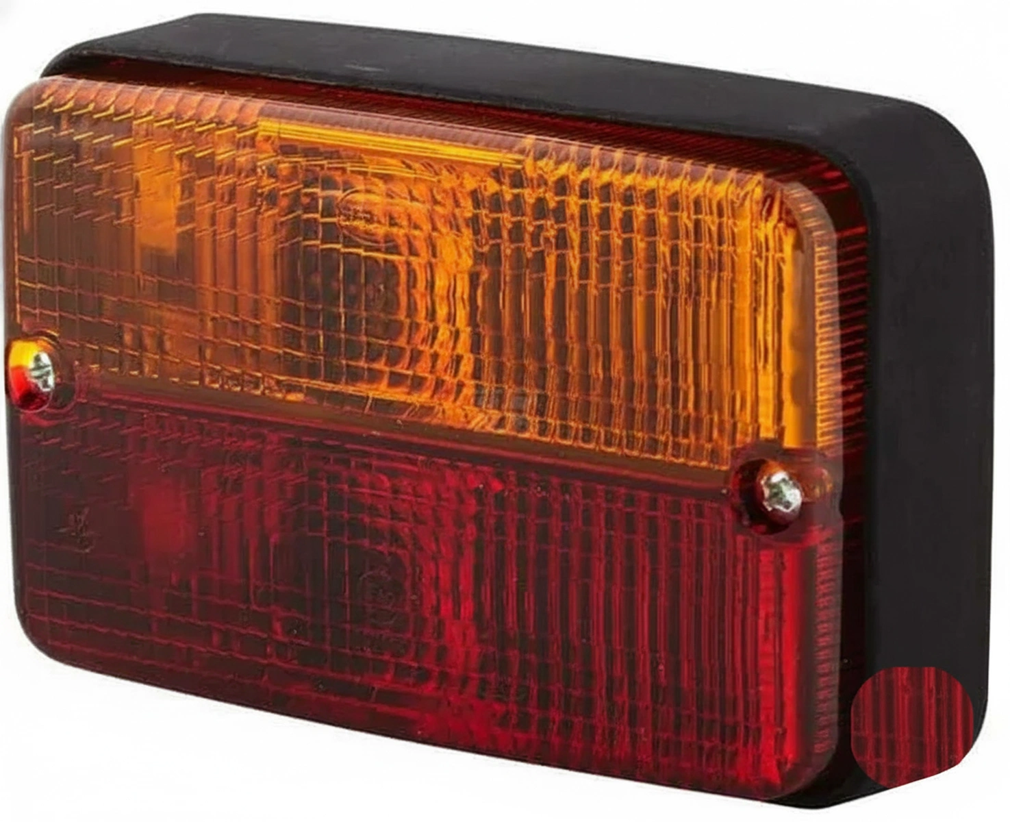 Kramp - 2SD997131051 - Rueckleuchte Rechteckig, 12V, Rot/Orange, Verschraubt, 120x55x80mm, Hella