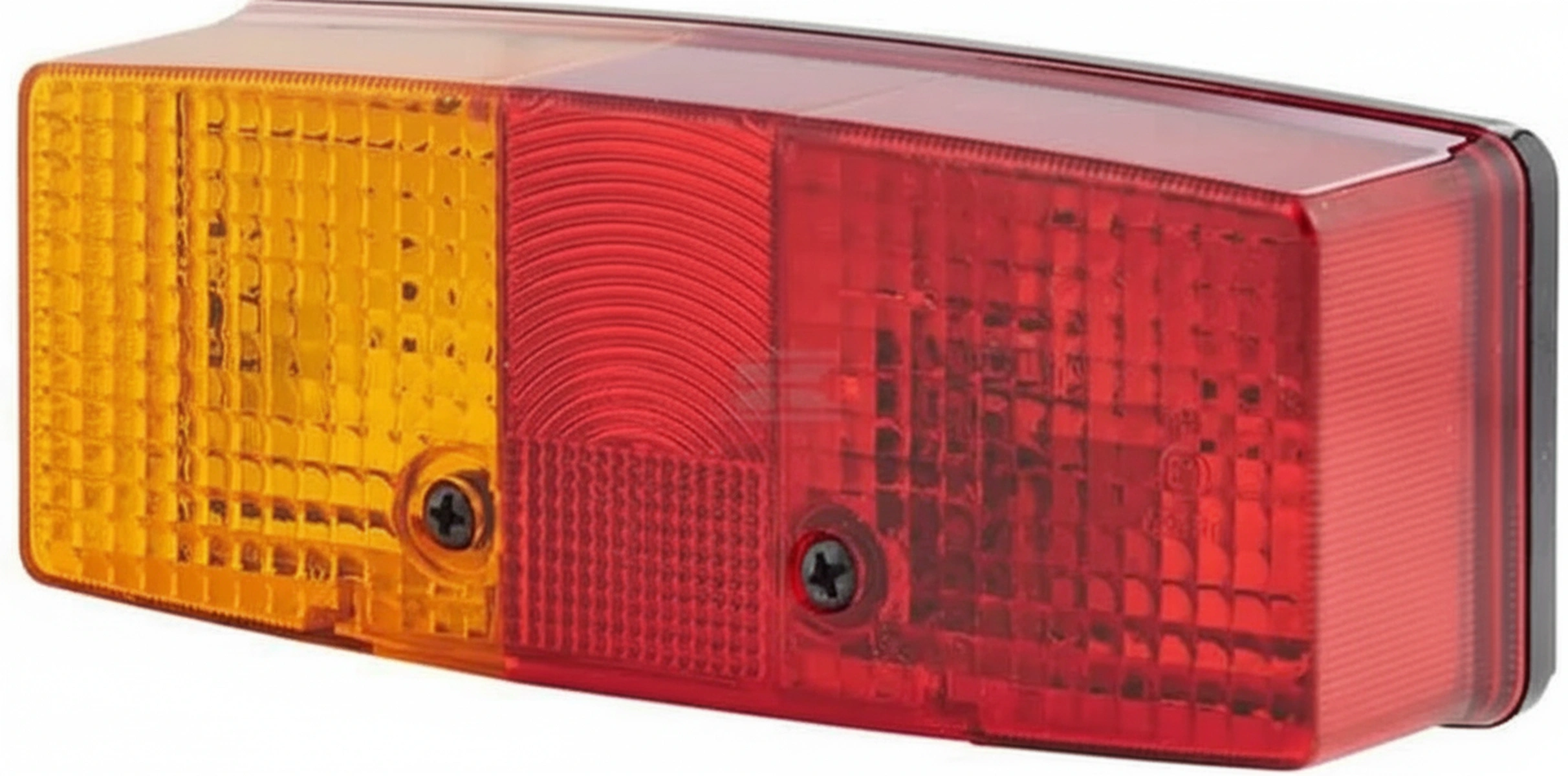 Kramp - 2SE003184011 - Ruecklicht LH Rechteckig, 12/24V, Rot/Orange/Weiss, Verschraubt, 158x51x64mm, Hella