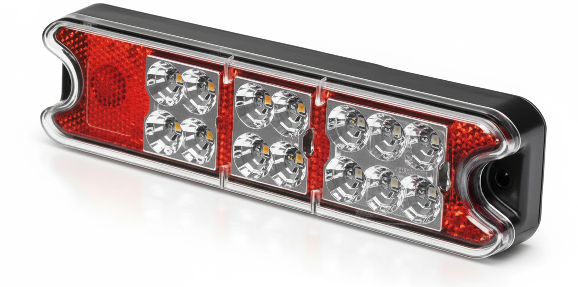 Kramp - 2VA357021001 - hinten Light LED, Rectangular, 10/30V, Red/Yellow, Schraube On, 191x28x50mm, 18 LED's, Hella ValueFit