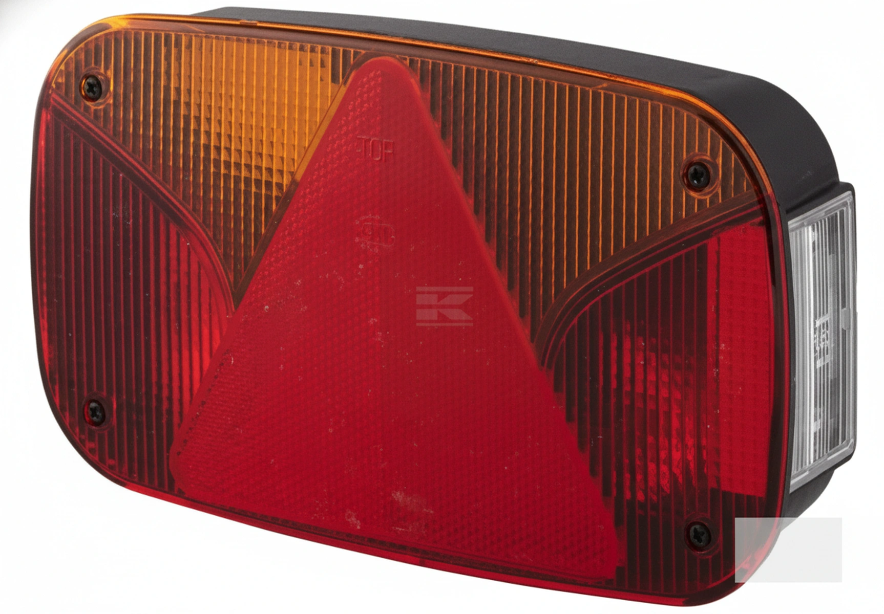 Kramp - 2VB998232011 - Ruecklicht Rechteckig, 12V, Rot/Orange/Weiss, Verschraubt, 244x60x138mm, 5-Polig, Hella – Links