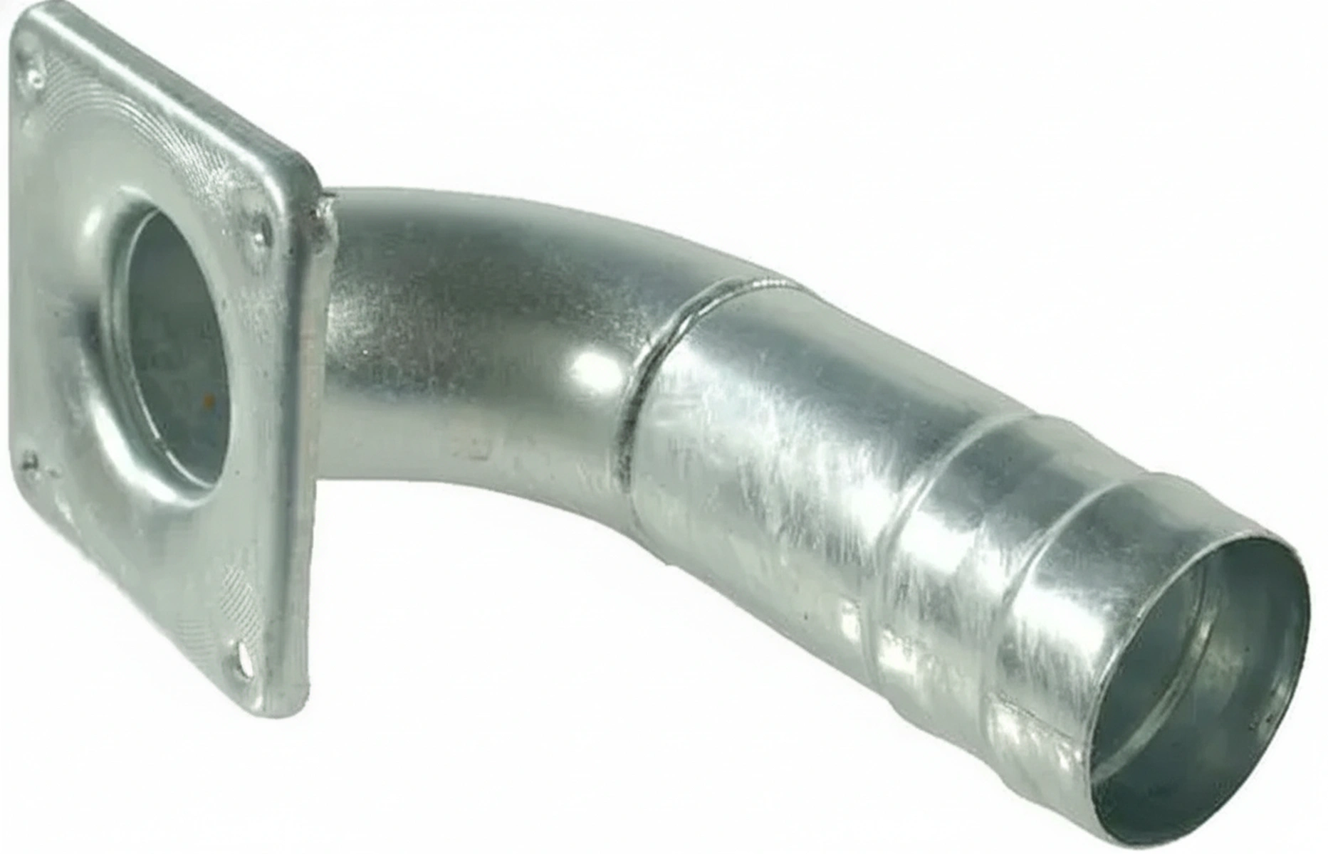 Kramp - 4304090Z - Bogen 90°+Flansch +Schlauchanschluss 4"