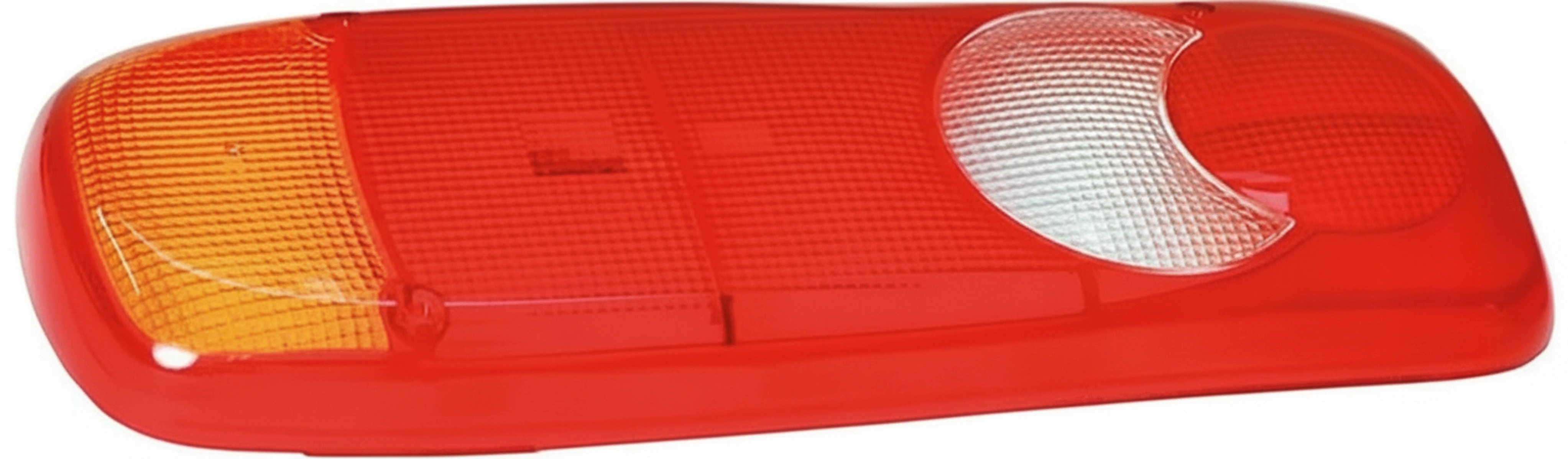 Kramp - 52500 - Lichtlinse, Bernstein/Rot/Weiss, Rechteckig 350x130x83mm LH/RH/Hinten Vignal