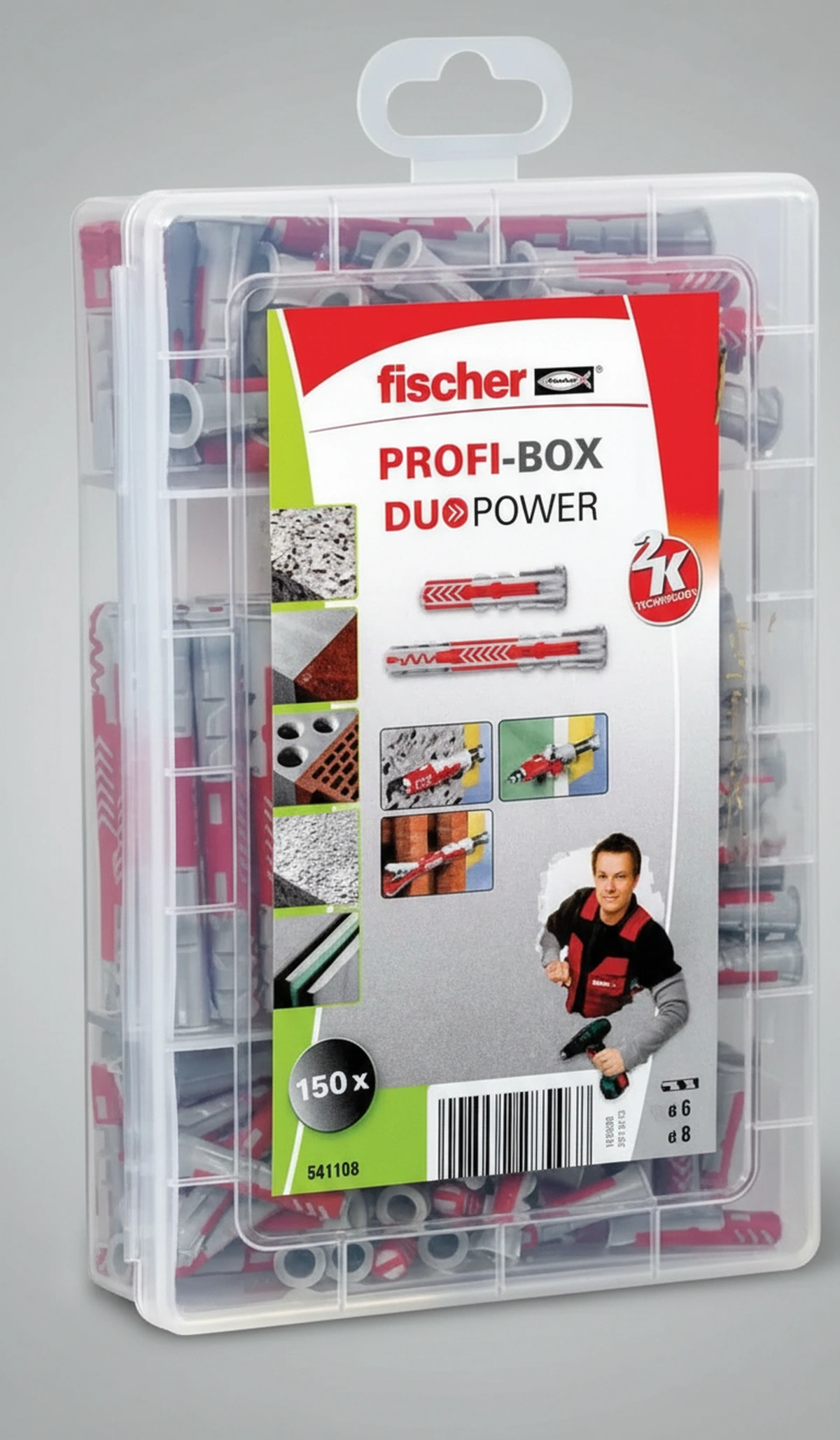 Kramp - 541108 - Profi-Box Duopower Duebel-Sortiment SL 150 Stueck
