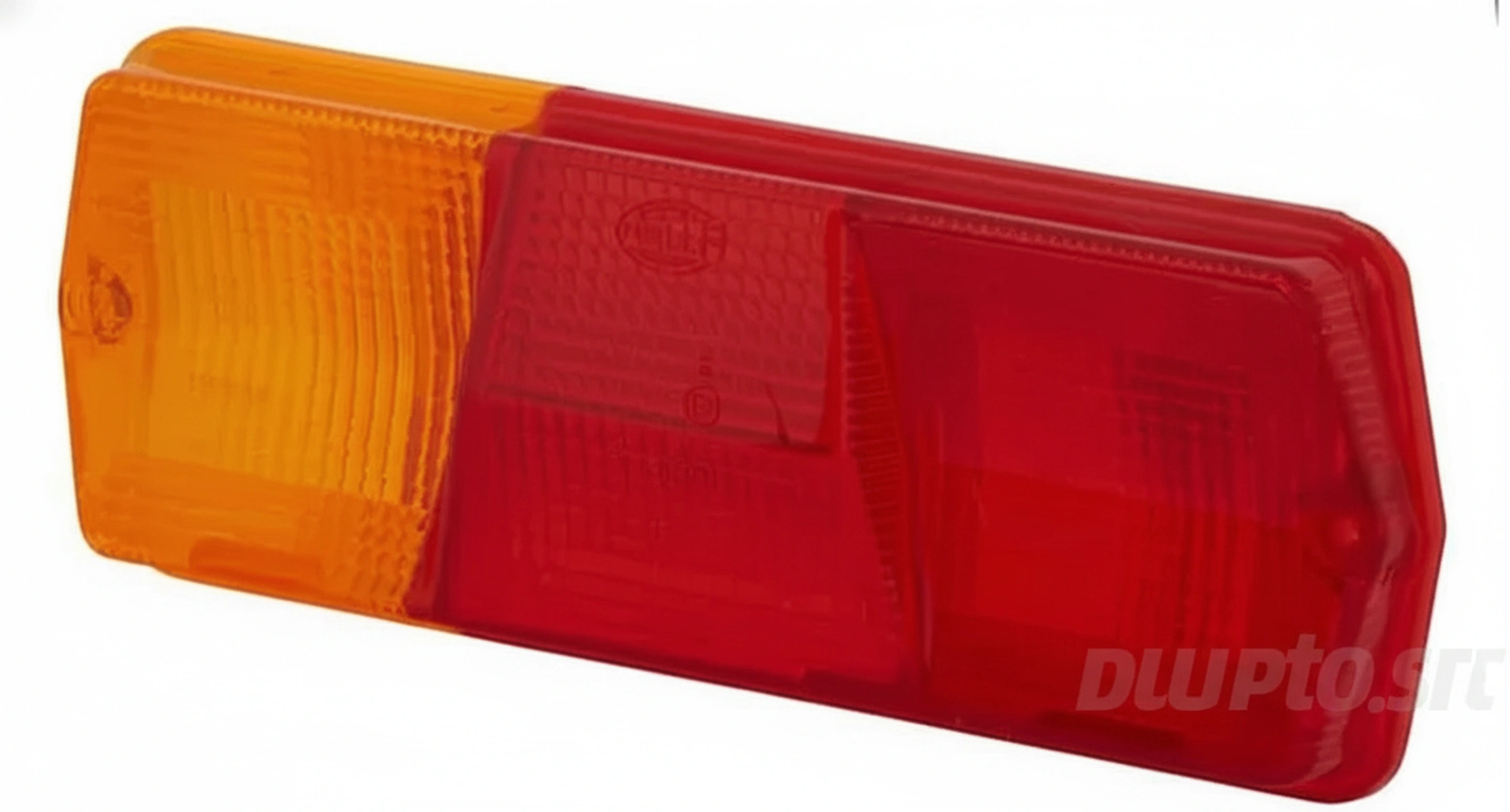Kramp - 9EL107368001 - Lichtlinse, Bernstein/Rot, Rechteckig Heck/Stangen Hella