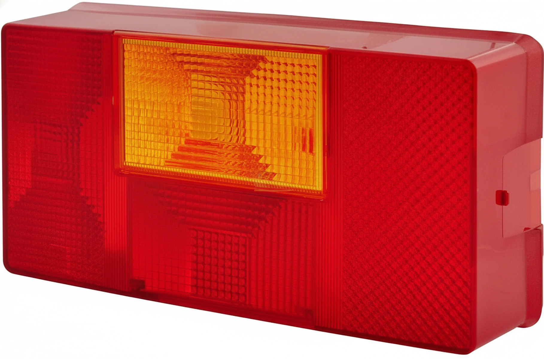 Kramp - 9EL136833001 - Lichtlinse, Rot/Transparent/Bernstein Hinten/Stangen Hella