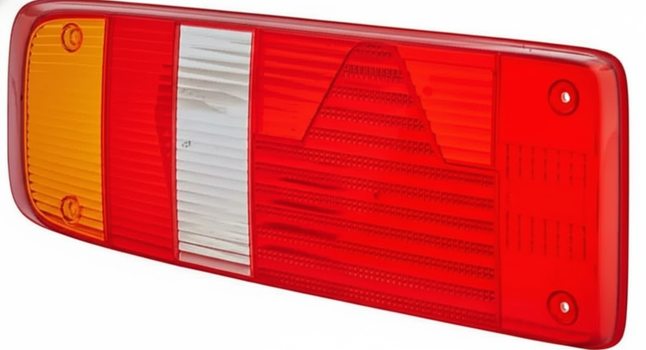 Kramp - 9EL340829031 - Lichtlinse, Rot/Transparent/Bernsteinfarben, Rechteckig Heck/Stangen Hella