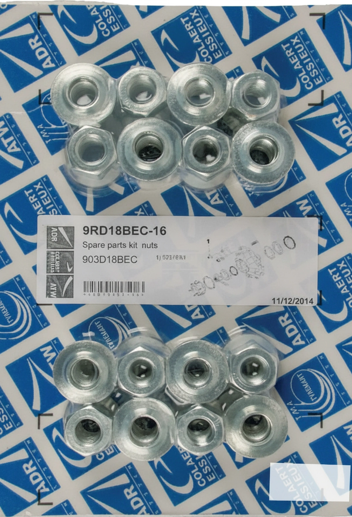 Kramp - 9RD18BEC16 - Radmutternset M18x1.50 Stahl